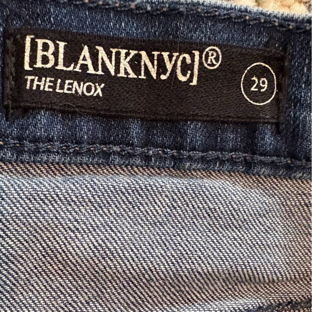 Blank NYC The Lenox Distressed Cutoff Denim Shorts High Rise Festival Size 29 - Picture 2 of 7